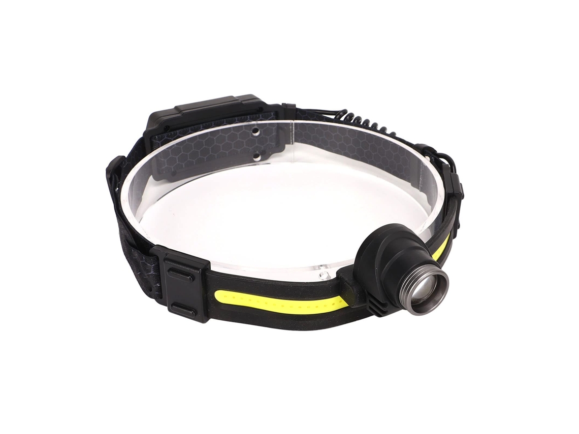 Linterna Frontal Led Recargable Por Usb Con Detección Brillante Xpg Cob Zoom, Linterna Principal, Luz De Diadema Para Acampar Y Pescar (negr