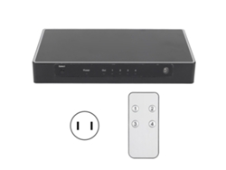 Conmutador Hdmi 4k 60hz 4 Entradas 1 Salida 2.0v 6gbps Plug And Play Control Remoto Ee. Uu.
