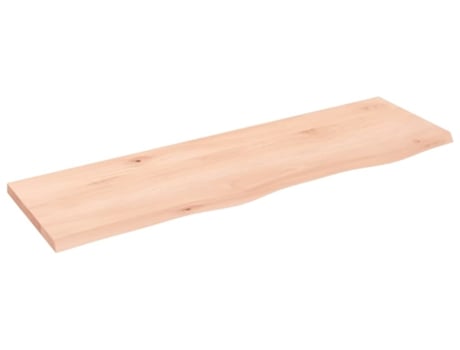 VIDAXL Encimera de baño madera maciza sin tratar 100x30x2 cm