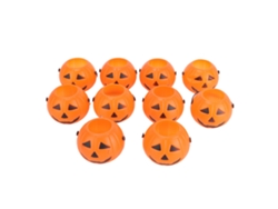 Maletas pequeñas de Halloween para profesores de ATS Pumpkin Cubes con asa para niños, 10 unidades