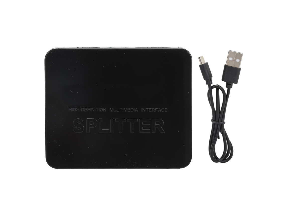 Divisor De Interfaz Multimedia Hd Con 1 Entrada Y 2 Salidas Para Monitores Duales 4k 1080p 3d