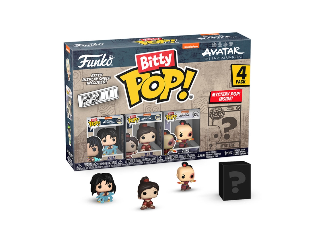 Figura Funko AVATAR: El último maestro del aire Azula Bitty Pop! Paquete de 4