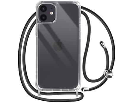 Funda con Cordón para iPhone 12/12 Pro AVIZAR Acrílico Transparente