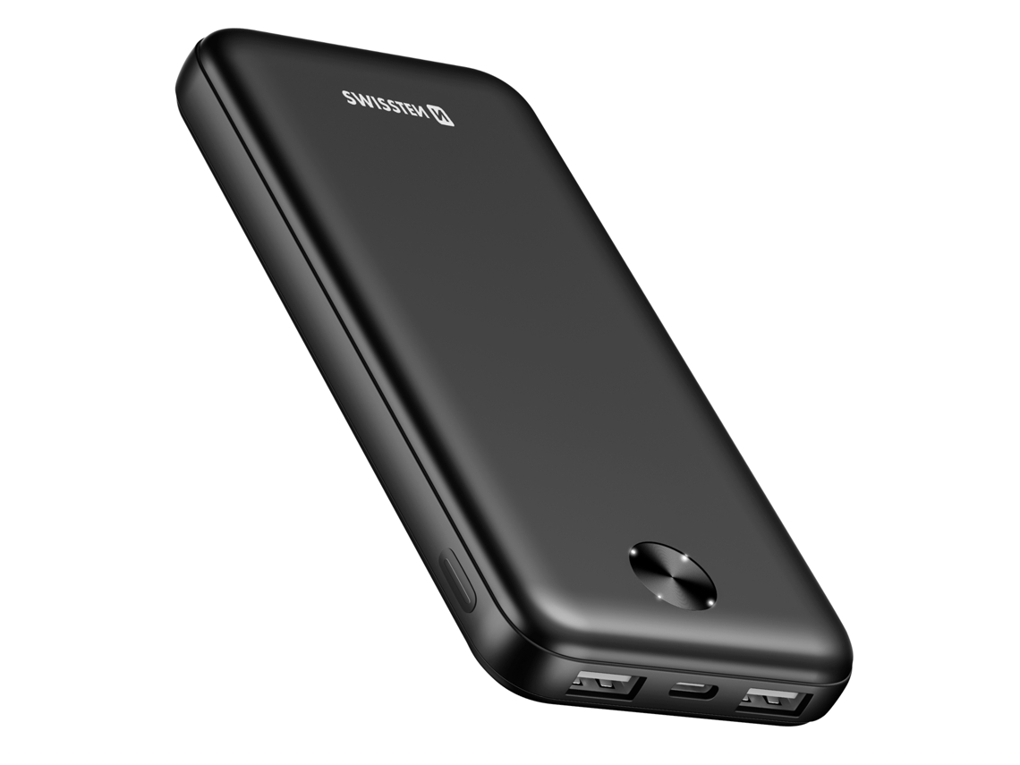 Power Bank Externa Puerto Usb Indicador Swissten Pbk-004aa Negro
