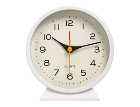 Reloj despertador pequeño de metal Simple, creativo, luminoso, para mesita de noche, escritorio, reloj silencioso para estudiantes