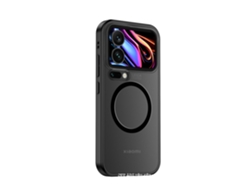 Capa Fosca Para Celular Com Textura Semelhante À Pele, Para Proteção Contra Quedfecho Magnético Preto - Xiaomi 15 Pro