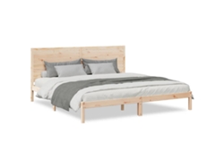 Maison Exclusive - Cama Extralarga Sin Colchón Madera Maciza 200x220 Cm