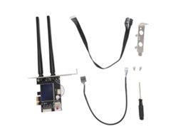 Adaptador De Red Wifi Pcie De 600 Mbps, 2,4 Ghz/5 Ghz, Bluetooth 4.2, Antenas De 6 Dbi Para Ordenador De Sobremesa.