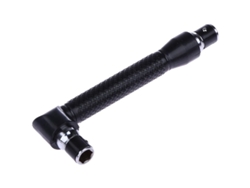 Destornillador Con Mango Extensible En Forma De L, 2 Cabezales, 1/4 De Pulgada, Adaptador De Ángulo De 90 Grados, Herramienta Práctica.