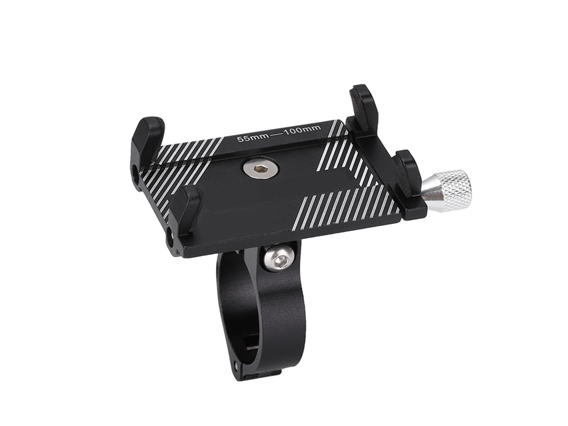 Soporte Estable De Aluminio Para Teléfono Móvil Para Bicicleta Y Motocicleta Con Navegación - Negro