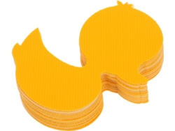 Juego de 24 pegatinas de silicona antideslizantes e impermeables con forma de patos amarillos, ideales para suelos Slowmoose