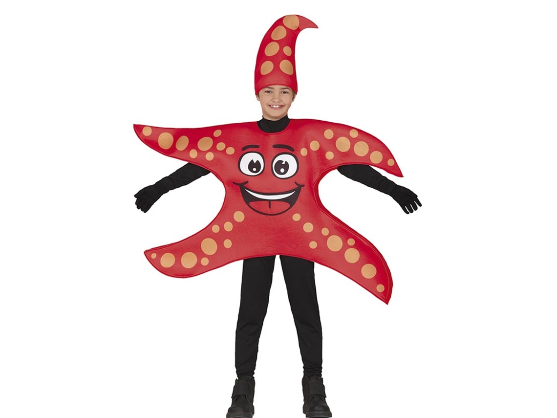 Disfraz de Estrella de Mar roja para niños