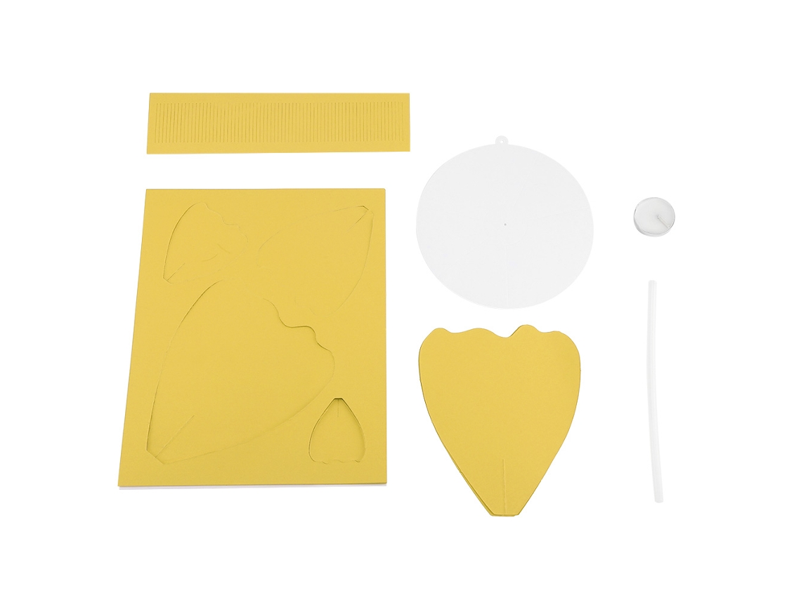 KOFIHETY Decoración de Flor de Papel de Seda DIY para Fiesta de Cumpleaños Boda Amarillo