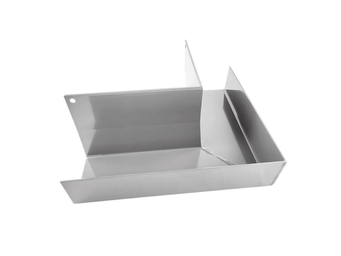 Esquina de canalón de aluminio Renoplast® Rk65, esquina exterior de 90°, gris, canalones, canaletas para lluvia