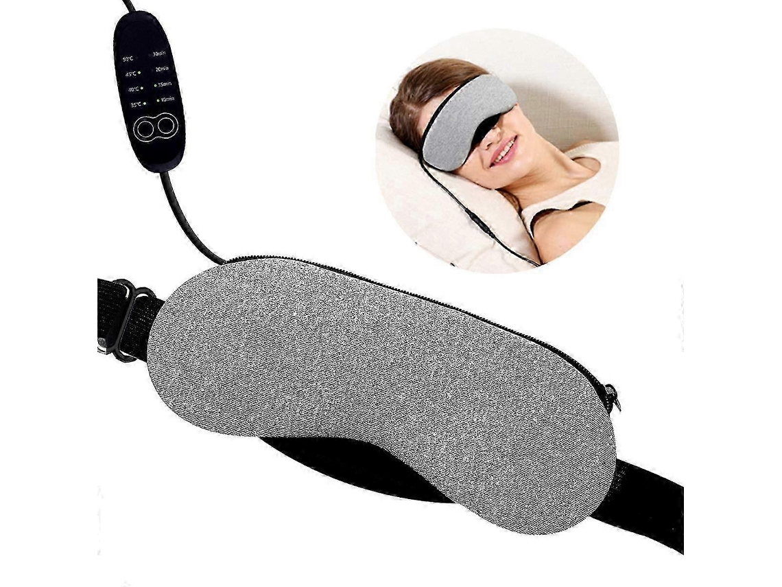 Máscara térmica para ojos: masaje con algodón calefactor, temperatura ajustable.