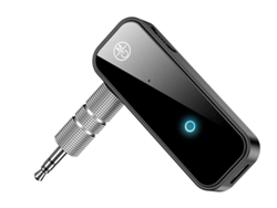 Sistema de receptor de audio Bluetooth Adaptador inalámbrico Bluetooth 3.5mm AUX RCA Cable Receptor de audio inalámbrico (Negro)