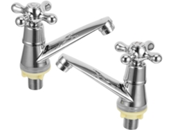 Grifo Monomando De Dos Piezas Para Lavabo De Baño De Agua Fría
