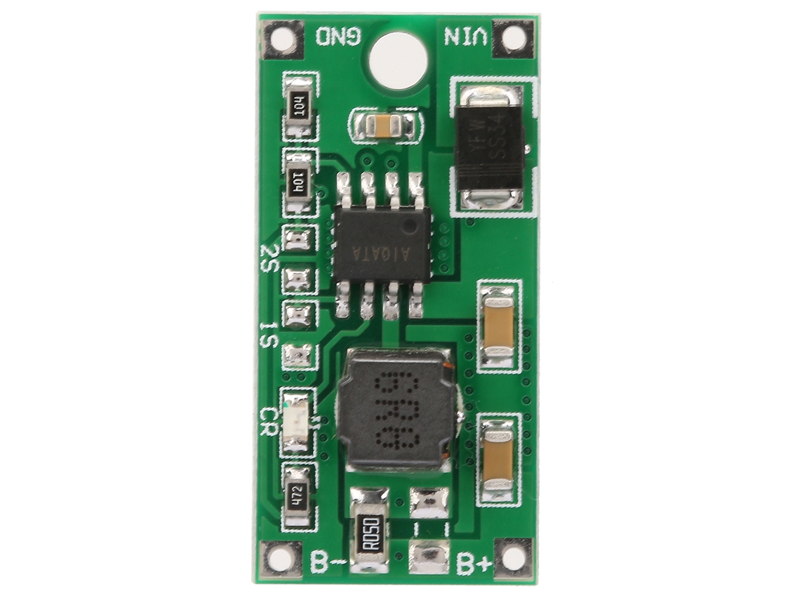 Módulo cargador de baterías de iones de litio 18650 1s/2s/3s DC 5-23v a 4,2v/8,4v/12,6v (3s-0,5a)