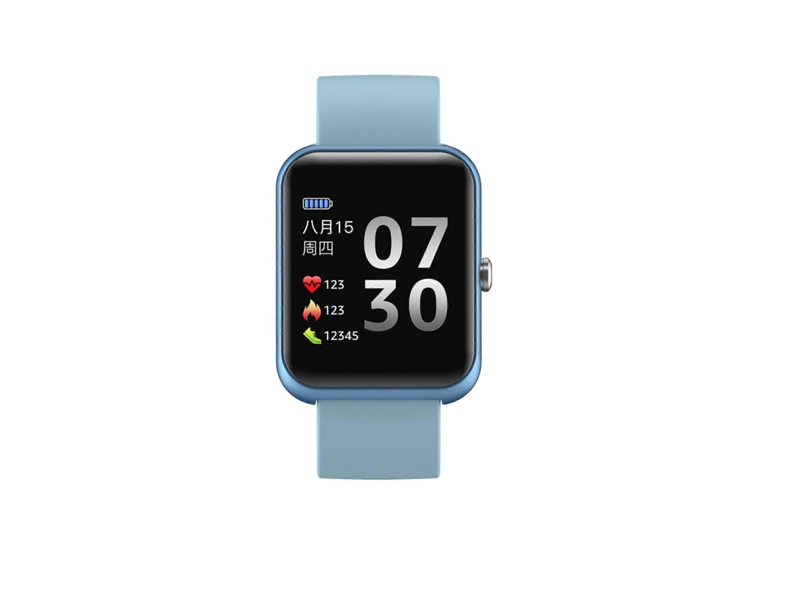 Reloj deportivo inteligente con recordatorio, podómetro con foto, monitor de frecuencia cardíaca y sueño, Bluetooth, bicicleta eléctrica Blue Ly