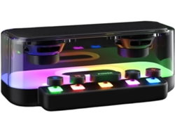 Altavoz Inalámbrico Portátil Estilo Punk Con Reproductor De Música Y Botones Mecánicos.