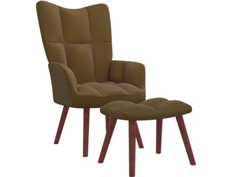 Silla de relajación VIDAXL Marrón Terciopelo (61.5x69x95.5 cm)