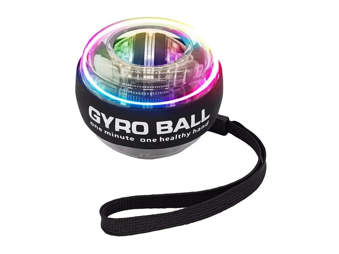 Vlrla-2026pelota De Muñeca Autoiniciable Portátil Con Giroscopio Para Fortalecer La Muñeca Negro Con Luz