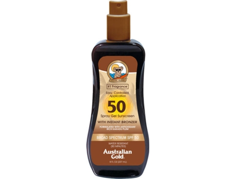 Bronzeador AUSTRALIAN GOLD Spray Gel SPF 50 (237 ml)