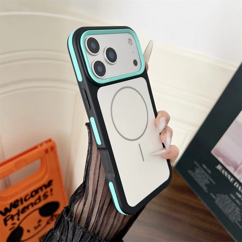 (iphone 15, Verde) Funda Magnética Para Teléfono Magsafe