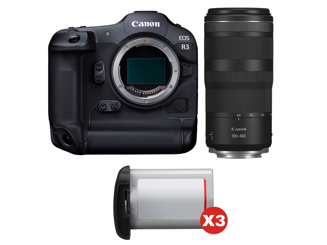 Canon Eos R3 + Rf 100-400mm F/5.6-8 Is Usm + 3 Canon Lp-e19 + Ebook “20 Consejos Para Fotos Que Impactan”