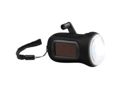 Linterna Solar Led Portátil Y De Bajo Consumo Con Manivela Manual Para Acampar.
