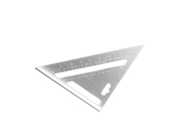 Regla Cuadrada Métrica, Transportador Triangular, Escala Angular, Aluminio