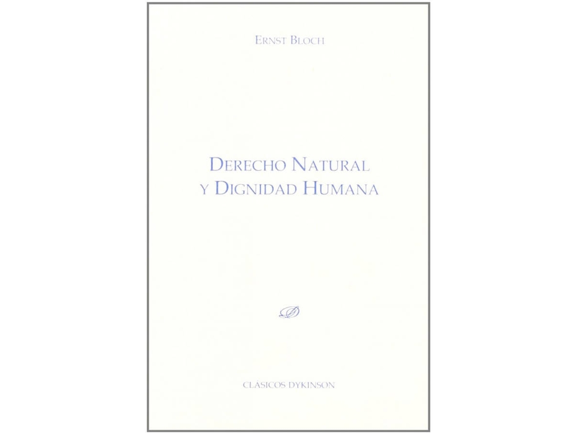 Libro Derecho Natural Y Dignidad Humana de Ernst Bloch (Español)