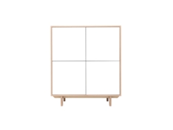 Aparador Nórdico Madera Y Blanco A125Cm Sid MILIBOO