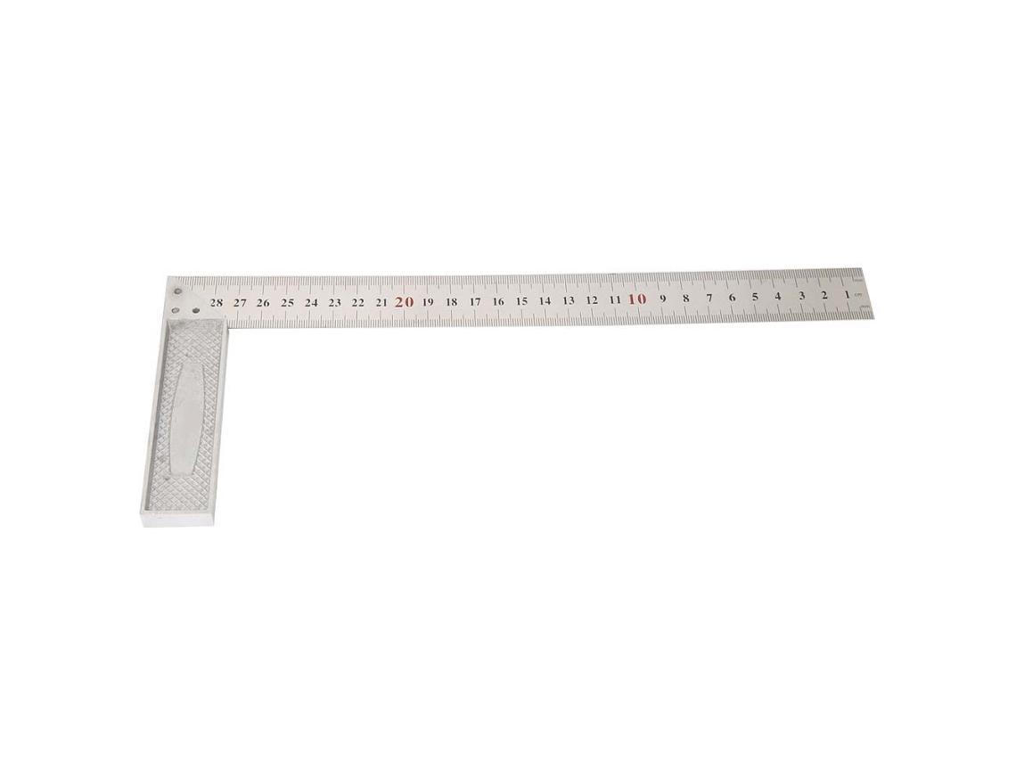Regla Rectangular De Ángulo De 90 Grados En Aleación De Aluminio, 30 Cm, Recta Y Precisa Para Carpintería.