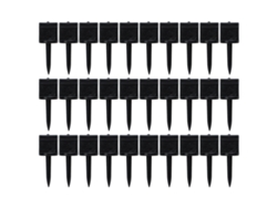 30 Clavijas Largas De Nailon Reutilizables Para Dianas De Tiro Con Arco De Papel Negro.