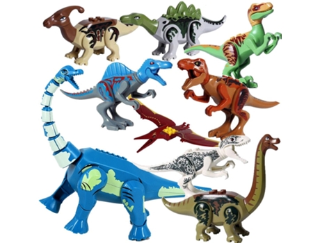 Bloques de Construcción Jurásicos, Dinosaurios Del Mundo Figuras Ladrillos Estilo 12