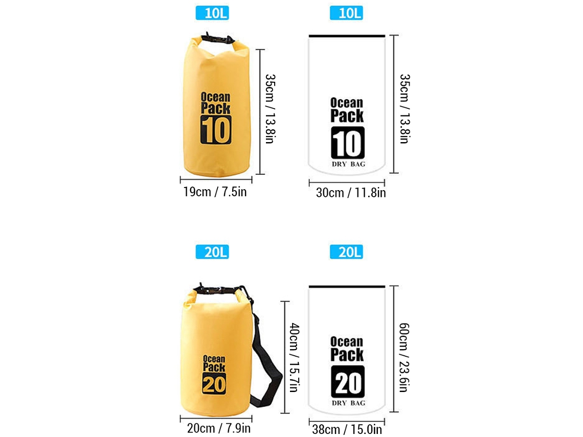 Mochila Impermeável Flutuante Para Kayak Camping Natação Drifting Bolsa Pvc Alta Impermeabilidade Com Fechamento De Alta Frequência