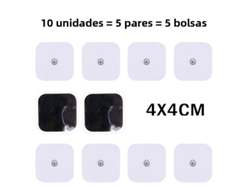 (10 Piezas, 4 X 4 Cm) Parche De Gel De Repuesto Autoadhesivo Para Terapia De Masaje De Pulso Tens