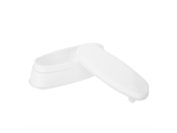 Bandeja Portátil Blanca Para Polvo De Uñas, Molde Para Manicura, Recipiente Para Uñas