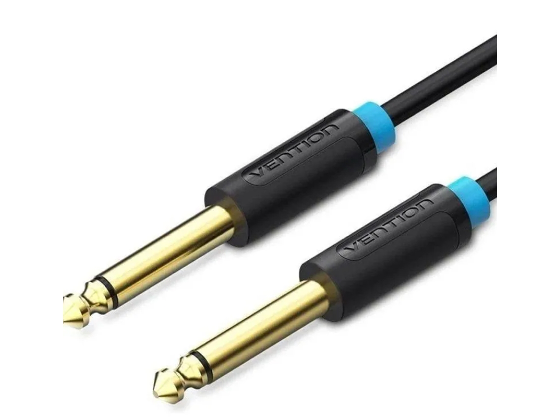 Cable Mono Vention BAABG/ Jack 6.5 Macho - Jack 6.5 Macho/ 1,5m/ Negro
