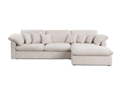 Sofá Chaise Longue Abbi 300 cm beige chaise longue a la derecha SALDOSYSTOCKS