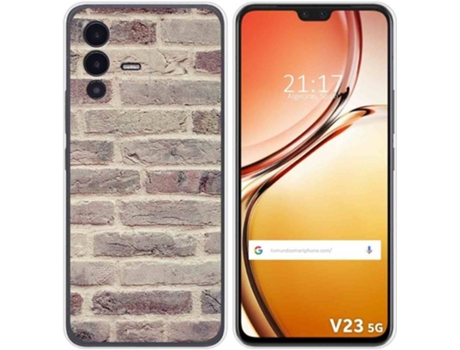 Carcasa para Vivo V23 5G TUMUNDOSMARTPHONE Dibujos Ladrillo 01 Multicolor