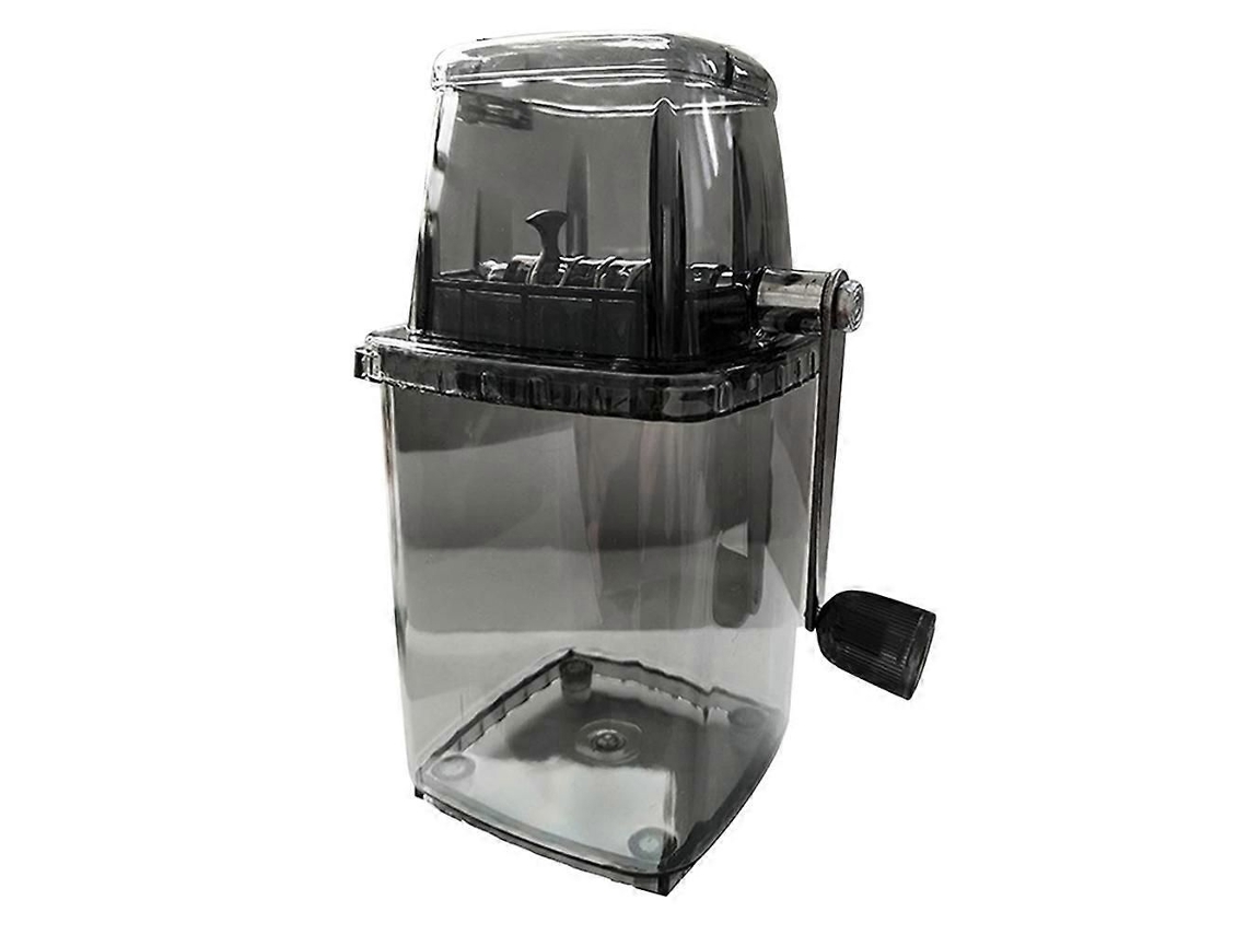 Trituradora de hielo manual para uso doméstico, transparente, multifuncional, para hielo raspado. TAISHENGDA