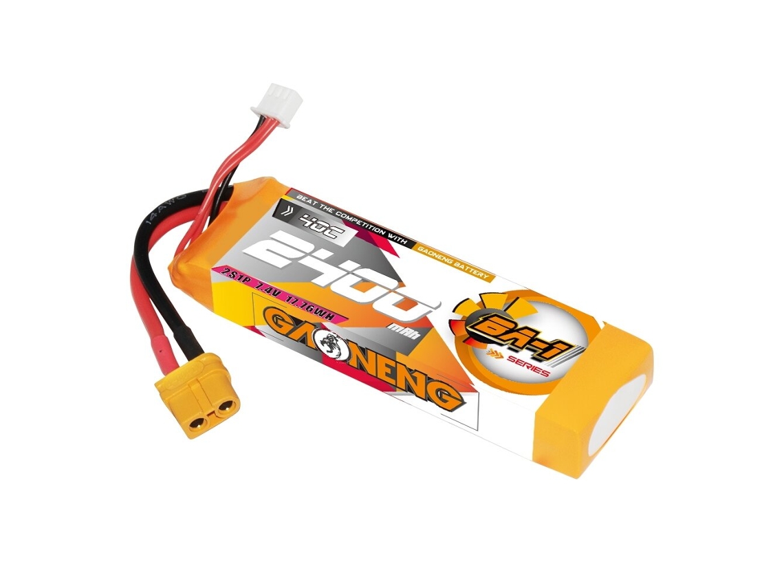Batería Lipo Gaoneng GNB de 7,4 V, 2400 mAh, 40 C, 2 s, conector T XT60 para coche RC 112, 114, 116, Volantexrc, modelo de barco RC, fotografía aérea.