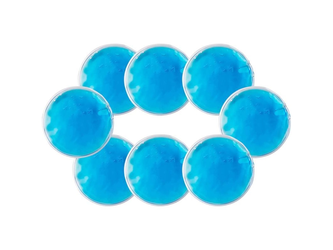 Bolsas De Hielo Para Ojos, Mascarilla De Hielo Reutilizable Para Frío Y Calor, Pvc, Spa Ocular, Redondas Azules