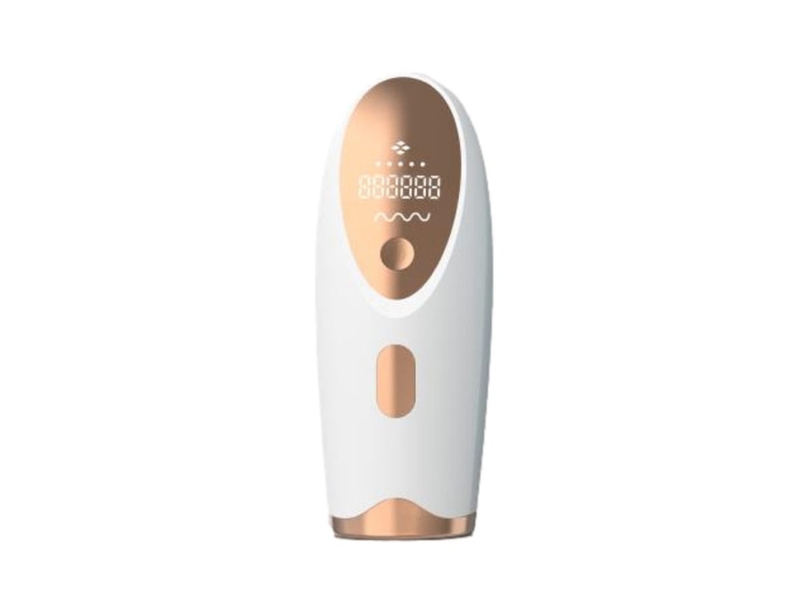 Depiladora IPL Yizhood con 999.999 destellos para rostro, brazos y bikini impecables, color blanco