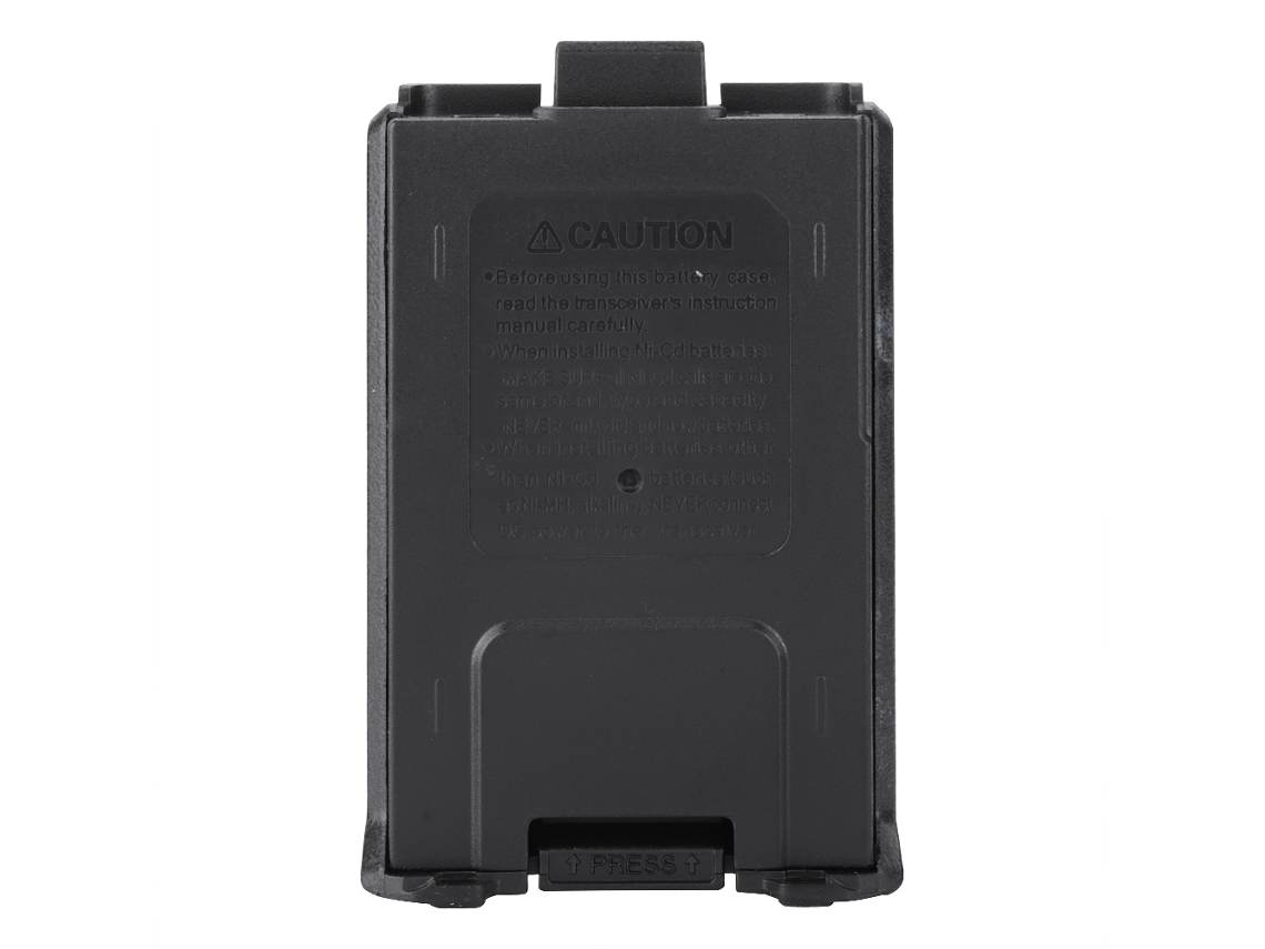 Estuche Negro Para Batería Portátil Compatible Con Baofeng Uv5r, Uv5rb, Uv5re, Uv5replus, Uv5r+, Tyt, Th-f8 Y Th-uvf.