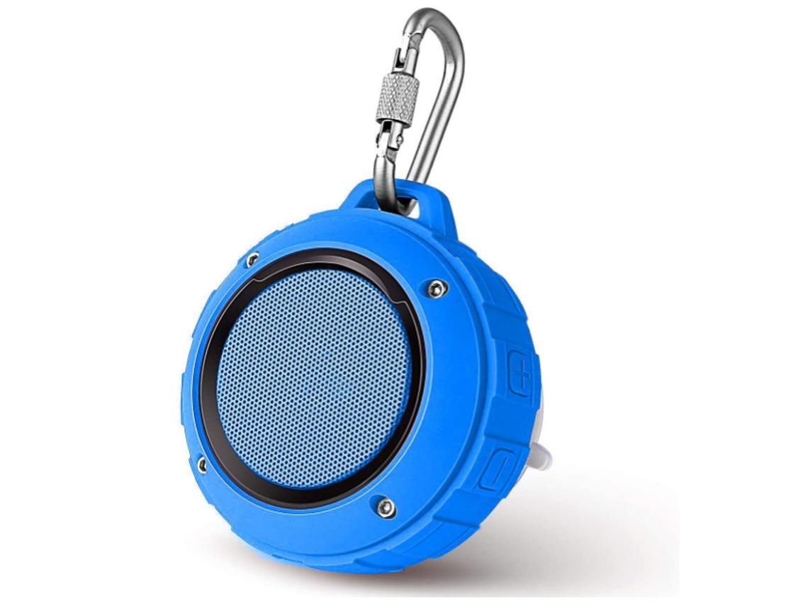 Altavoz Bluetooth portátil, altavoces de ducha impermeables IPX5 con estéreo HD Yizhood (azul)