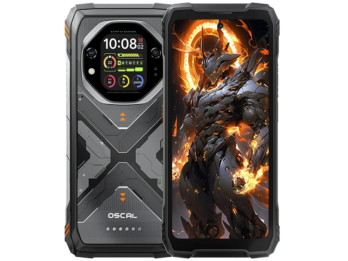 Smartphone OSCAL TANK 1 (6.78'' - 48 GB - 512 GB - 20000 mAh - Naranja)