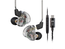 Auriculares Intrauditivos Ccz Melody Con Cancelación De Ruido, Estéreo Hi-fi Y Controladores Dinámicos Con Cable De 10 Mm.
